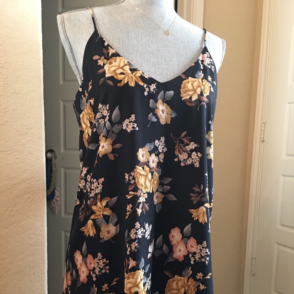 Knee length floral dress